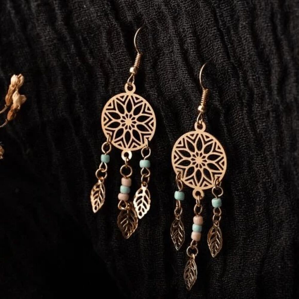 Boho Dangle Dreamweaver Earrings - Picture 5 of 7
